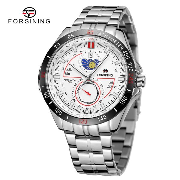 Forsining 8238 Silver-White Steel